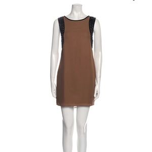 Haute Hippie Sleeveless Studded Shift Dress